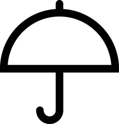 Opened Umbrella Sticker Svg Vector, Free Vectors File